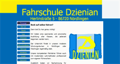 Desktop Screenshot of fahrschule-dzienian.de